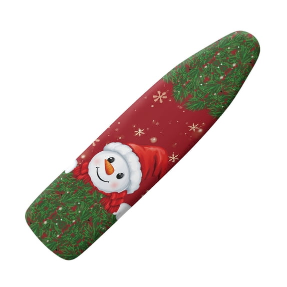 HELLHERO Ironing Board Cover 3 Fasteners Soft Snowman and Snowflake Dustproof Covers Ironing Cover for Friends