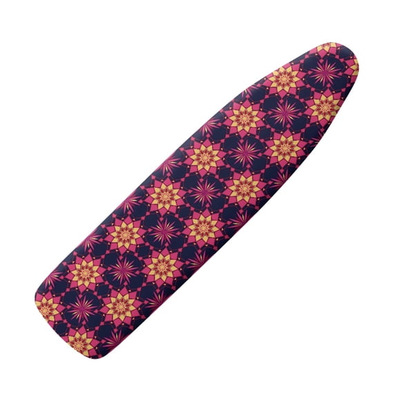 HELLHERO Ironing Board Cover Anti-Slip Home Protective Cover 3 Fasteners Ironing Board Protector Cover Replacement, Geometric Star Pattern