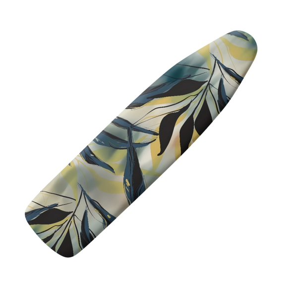 HELLHERO Ironing Board Cover Easy Fit Elastic Edge Durable Replacement Breathable Polyester Fabric for Mother, Leaf Pattern