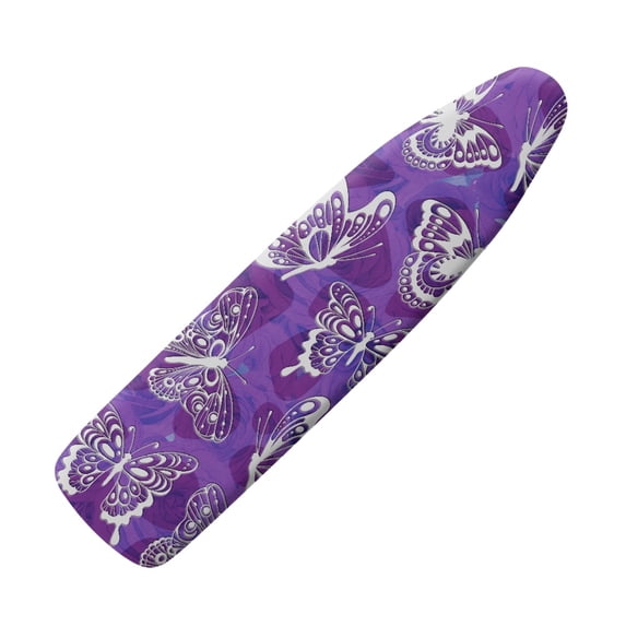 HELLHERO Ironing Board Cover Elastic Edge Non-Slip Protection Covers, Purple Butterflies