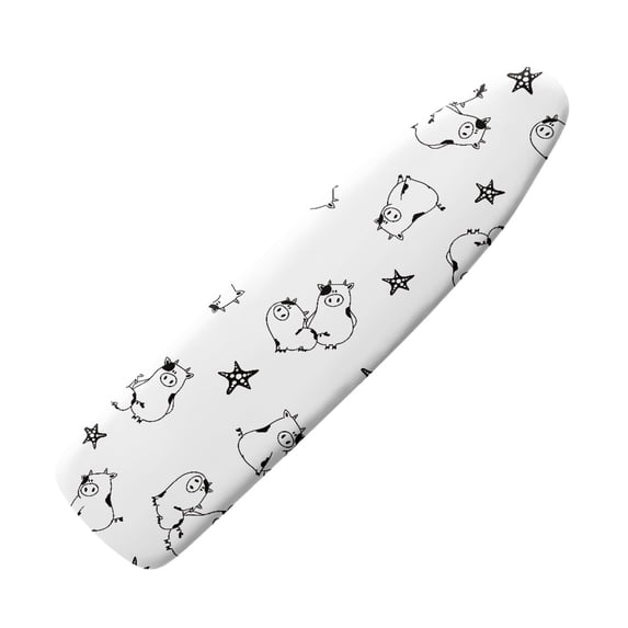 HELLHERO Ironing Board Cover Elastic Edge Protection Covers with Hook and Loop Ironing Board Protector Cover for Household Items(No Padding)