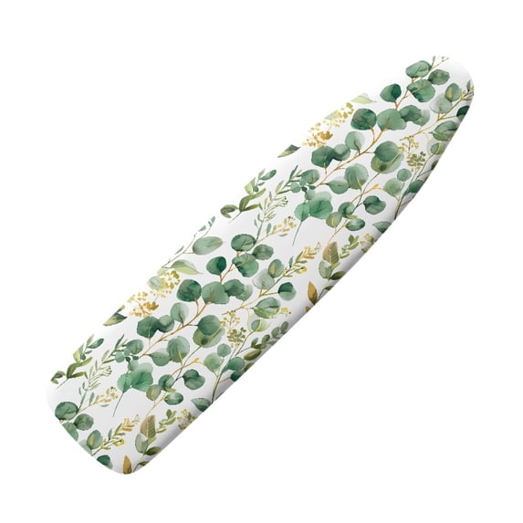 HELLHERO Ironing Board Cover with Eucalyptus Leaf Pattern, 15x54 Inches Polyester - Ironing Board Cover and Pad for Craft Corner, Sewing Nook, Home Studio