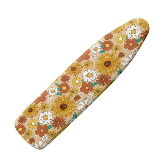 HELLHERO Ironing Board Cover, Flat Decoration with Elastic Edge Standard Size, Perfect for Home Laundry Room, Ideal Gift for Craft Enthusiasts (Vintage Style, 15" x 54")