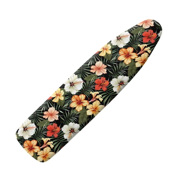 HELLHERO Ironing Board Cover - Hibiscus Ironing Board Cover - Laundry Room Decor - Fits Standard Size 15"x 54"