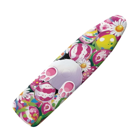 HELLHERO Ironing Board Cover with Hook and Loop Fastener Strap Stretch Fit Reusable for Iron Padding Covers Stretch Elastic Fit Ironing Board Protective Cloth Easter Eggs