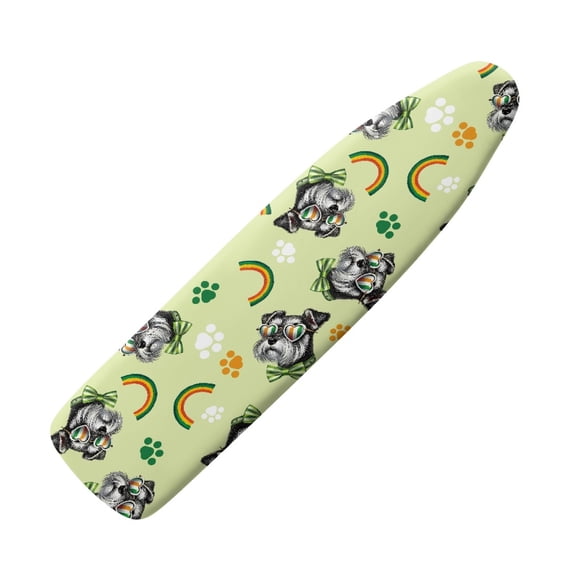 HELLHERO Ironing Board Cover Polyester Rainbow Clover Pattern Elastic Band Elastic Edge Ironing Board Protector Cover for Friends for Ironing Desk