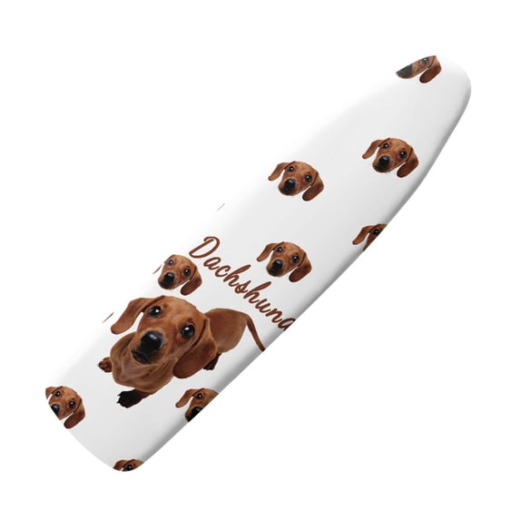 HELLHERO Ironing Board Cover Protector Iron Board Cover Replacement Hook and Loop Fastener Ironing Cover Soft and Comfortable, Dachshund Dog Print
