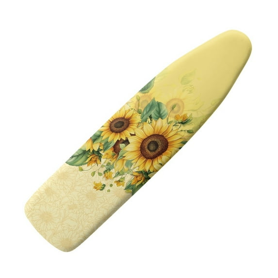 HELLHERO Ironing Board Cover Protector Sunflowers Iron Board Cover Applicable Standard Size 15x54 Inch Scorch Resistant(Only Covers)