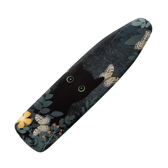 HELLHERO Ironing Board Cover with Black Cat Pattern, 15x54 Inches Polyester - Iron Board Cover for Home, Laundry Room, Craft Room