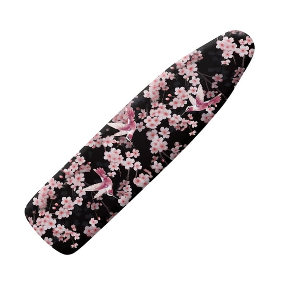 HELLHERO Ironing Board Cover with Hummingbird Cherry Blossom Pattern, 15x54 Inches Polyester - Iron Board Cover for Home, Laundry Room, Craft Room