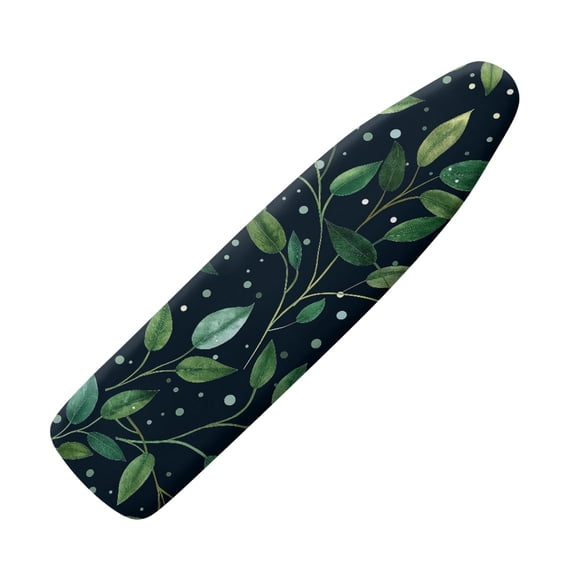 HELLHERO Ironing Board Cover with Leaves Pattern, 15x54 Inches Polyester - Iron Board Cover for Home, Laundry Room, Craft Room