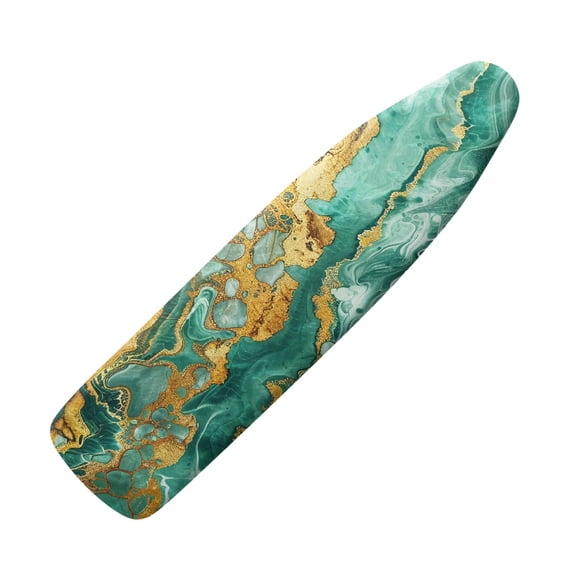 HELLHERO Ironing Board Covers 15"x54" Protection Covers Easy Fit with Hook and Loop, Marble(Not Heat Insulating)