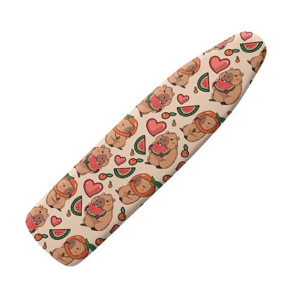 HELLHERO Ironing Board Covers 15"x54" with Capybara Fruit Pattern, Polyester Fiber Dust Proof Cover for Table Top and Tailor Shop Home Use