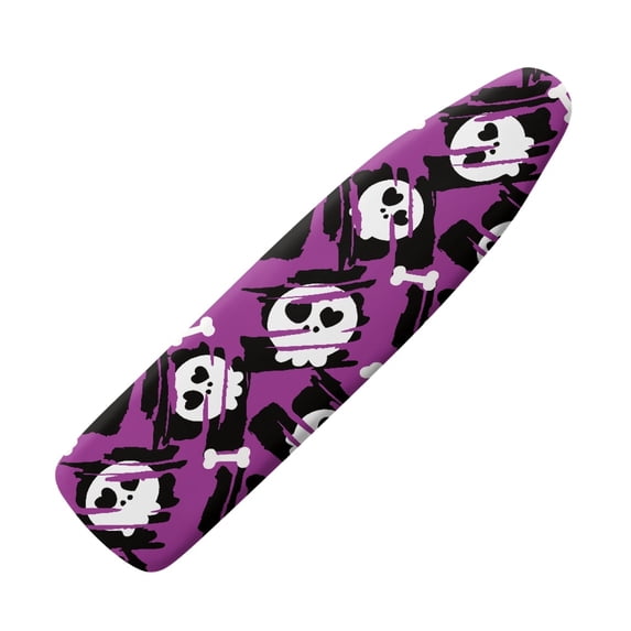 HELLHERO Ironing Board Protector 15x54 Inches One-Piece Cover Skull Easy to Fold Fastener Straps with Quick Install & Hook and Loop Fastener Strap Dust Cover