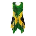 thumbnail image 1 of HELLHERO Jamaica Flag Theme Summer Sleeveless Dress for Cocktail Party Art Shows, Side Pockets Deform Resistant Sleeveless Sundress, 1 of 8
