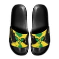 thumbnail image 1 of HELLHERO Jamaican Flag Butterfly Print Slippers, Soft Comfortable Slide Sandals for Summer with Non-Slip Flat, 1 of 5
