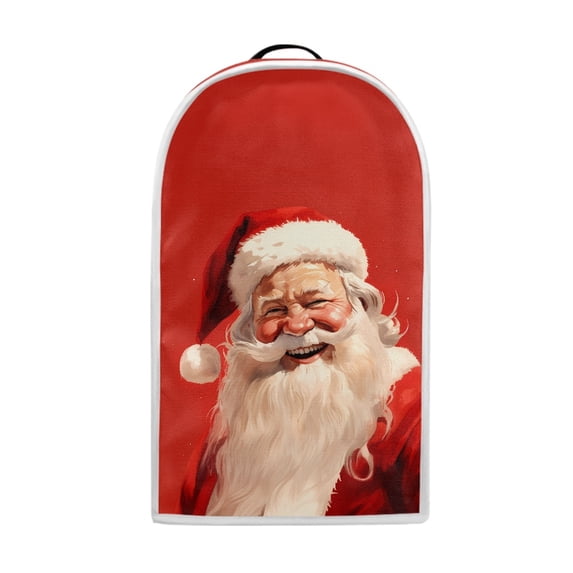HELLHERO Joyful Santa Food Processor Cover Polyester for Kitchen Counter Friends