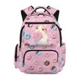 thumbnail image 1 of HELLHERO Kawaii Hamster Donut Lightweight 17 Inch Book Bag, Multi Pocket Polyester School Backpack for Sports and Daily School Use, 1 of 8
