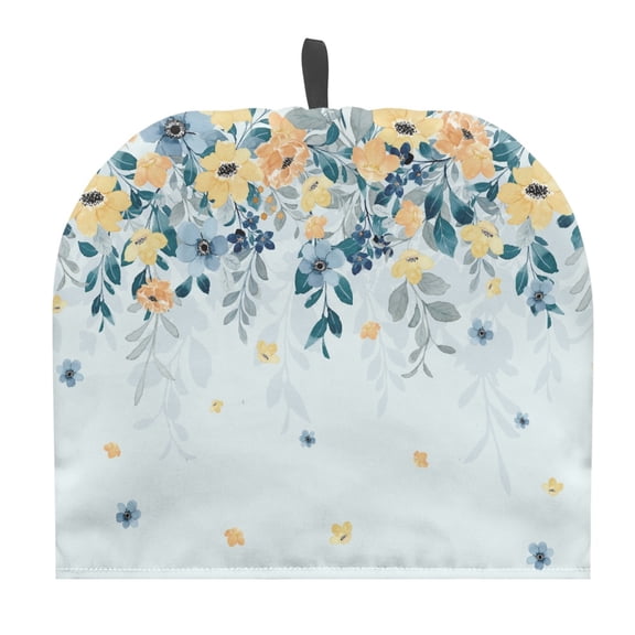 HELLHERO Keep Warm Polyester Canvas Tea Cozies Covers Flowers Pattern Teapot Dust Cover for for Tea Pots Flowers Pattern