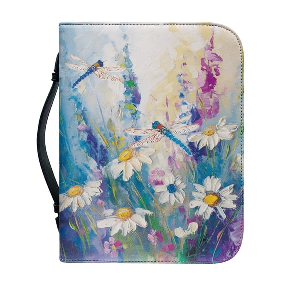 HELLHERO Koala Floral Pattern Bible Hand Bag, Large Capacity PU Leather Bible Covers for Prayer Study, Zipper Church Bible Bag