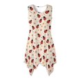thumbnail image 1 of HELLHERO Ladybug Daisies Women Sleeveless Round Neck Irregular Hem Pocket Dress, Side Pockets Summer Sleeveless Dress Crew Neck Summer Sleeveless Sundress, 1 of 8