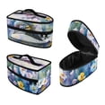 thumbnail image 1 of HELLHERO Lavender Floral Pattern Protective Travel Iron Storage Case Polyester with Zipper Closure Most Iron Home Organization Storage Solution, Bag Only, 1 of 6