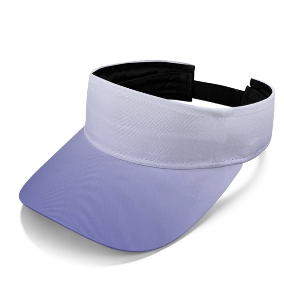 HELLHERO Lavender Gradient Pattern Sun Visor Cap for Unisex, Polyester Fabric UV Protection Comfortable Fit Sun Visor Hat for Outdoor Sports Walking Travel