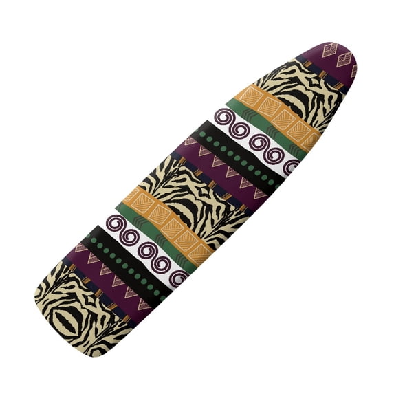 HELLHERO Layered Geometric Ironing Board Covers Home Protective Cover Hook and Loop 3 Fasteners(Not Heat Resistant)