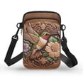 thumbnail image 1 of HELLHERO Leakproof Underarm Shoulder Bag, Trendy Polyester for Travel Embossed Hummingbird, 1 of 7