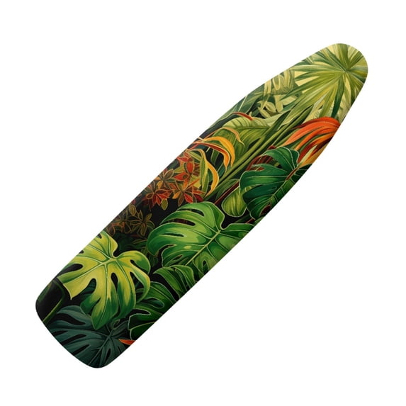 HELLHERO Leaves Ironing Board Cover, Soft Ironing Board Cover, Non Stick Scorch and Stain Resistant Standard Size 15x54 Inch with Elastic Edges