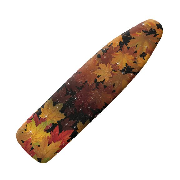 HELLHERO Leaves Pattern Ironing Board Cover, 15x54 Inches Polyester - Iron Table Cover for Sewing Room, Design Studio, Hobby Space