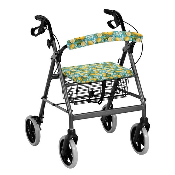 HELLHERO Lemon Backrest Covers Rollator Walker Seat Covers Breathable Non-Slip Cover Cover Only for Elder