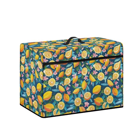 HELLHERO Lemon Pattern Sewing Machine Protector with Carry Handle & Zipper Access Universal Waterproof Covers