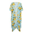 thumbnail image 1 of HELLHERO Lemons Bathing Suit Cover Up Lightweight Polyester Flowy Long Kimono Swimsuit Cover Up, 1 of 5