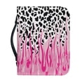 thumbnail image 1 of HELLHERO Leopard Pink Flames Bible Cover for Work Church, Protective Bible Covers PU Leather Large Capacity Bible Case, 1 of 12