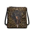 thumbnail image 1 of HELLHERO Leopard Print Crossbody Bag with Dachshund Design, Lightweight PU Leather Shoulder Purse Satchel for Weekend Getaways and Daily Outings, 1 of 7