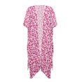 thumbnail image 1 of HELLHERO Leopard Print Design Long Kimono Swimsuit Cover Up Breathable High Quality Fabrics Open Front Long Bathing Suit Cover Up, 1 of 6