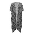 thumbnail image 1 of HELLHERO Leopard Print Pattern Long Kimono Swimsuit Cover Up Polyester Lightweight Free Size Bathing Suit Cover Up for Women, 1 of 6