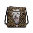 thumbnail image 1 of HELLHERO Leopard Schnauzer Print Crossbody Bag, Spacious PU Leather Satchel Purse with Zipper Closure for Daily Use and Dating, 1 of 7