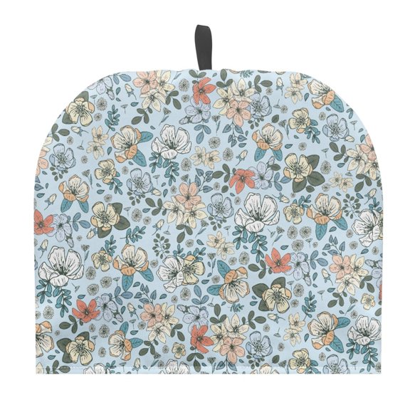 HELLHERO Light French Vintage Floral Print Teapot Dust Cover Easy to Clean Not Easily Deformed for Creative Gifts, Thanksgiving