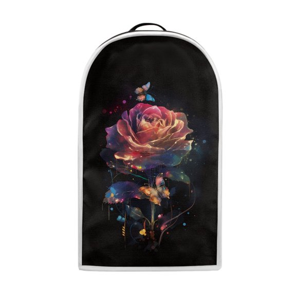 HELLHERO Lightweight Kitchen Blender Dust Cover with Multifunctional Handle 15.94"H x 9.45"L x 7.28"W, Rose Butterfly