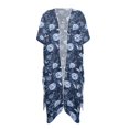 thumbnail image 1 of HELLHERO Lightweight Long Kimono Cover Ups for Swimwear Women for Summer High Quality Fabrics One Size Bathing Suit Cover Up Navy Floral, 1 of 6