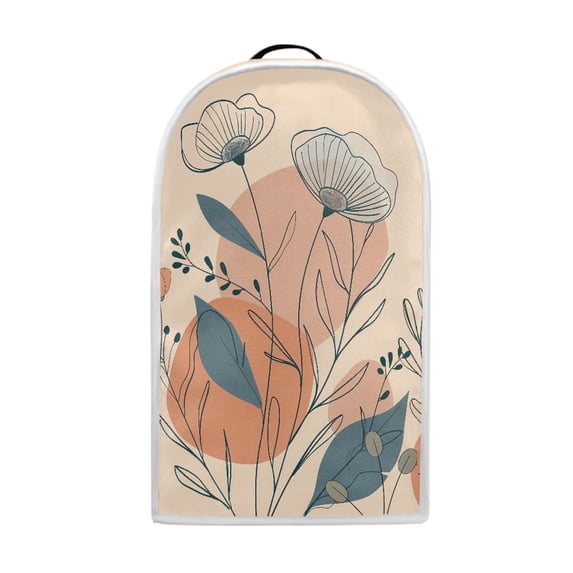 HELLHERO Line Art Botanicals on Beige Kitchen Blender Dust Covers for Kitchen Home Oil Proof