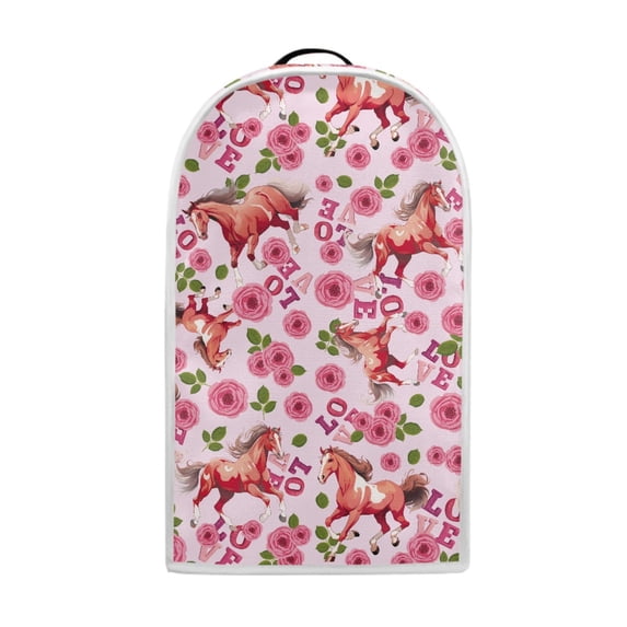 HELLHERO Little Horse Flowers Multifunctional Dust Cover with Waterproof Handle Keep Clean Kitchen Use