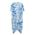 thumbnail image 1 of HELLHERO Long Bathing Suit Cover Up for Vacation Polyester Lightweight Long Kimono Swimsuit Cover Up Abstract Wave, 1 of 5