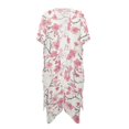 thumbnail image 1 of HELLHERO Long Long Kimono Swimsuit Cover Up for Resort High Quality Fabrics Casual Beach Cover Ups for Women Cherry Blossom Pattern, 1 of 6