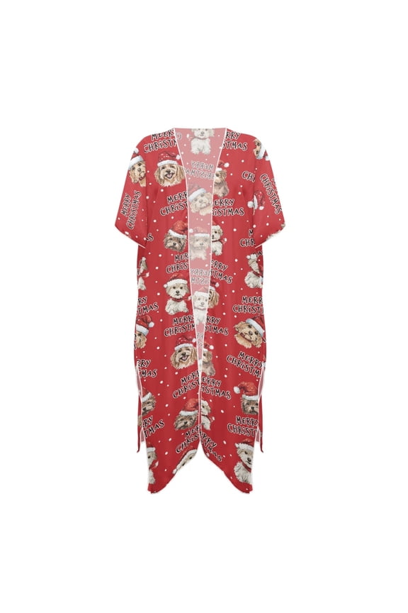 Long Long Swimsuit Cover ups for Poolside High Quality Fabrics Breathable Bathing Suit Cover Up Christmas Dog