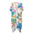 thumbnail image 1 of HELLHERO Loose Beach Cover Ups for Vacation High Quality Fabrics Long Bathing Suit Cover Up Floral Tropical Pattern, 1 of 6