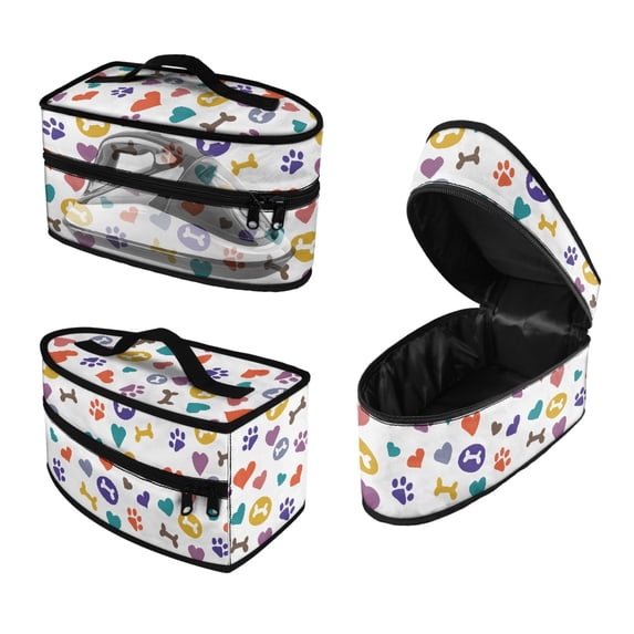 HELLHERO Love Pet Paw Print Travel Steamer Carrier Bag Large Size Polyester, Case Only
