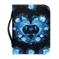 thumbnail image 1 of HELLHERO Loving Dolphin Church Bible Bag for Work Outdoor Study, Storage Bible Cover PU Leather Zippered Handle Bible Covers, 1 of 12